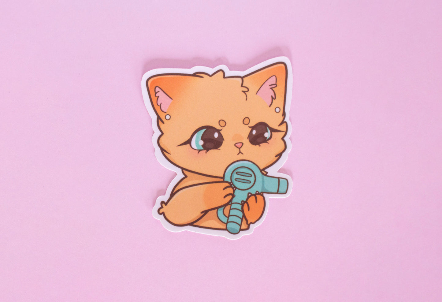 LPS Cat Hairdryer Sticker