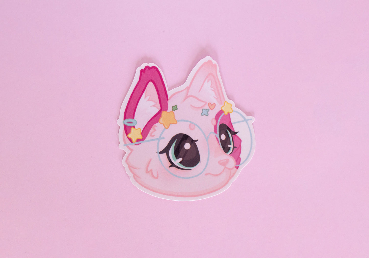 LPS Pastel Wolfcat Sticker