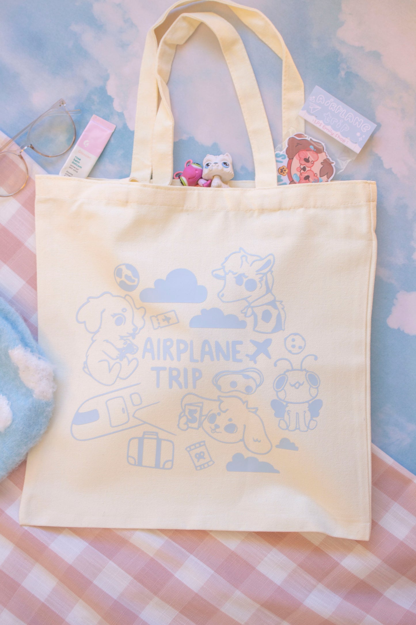 Airplane Trip Tote