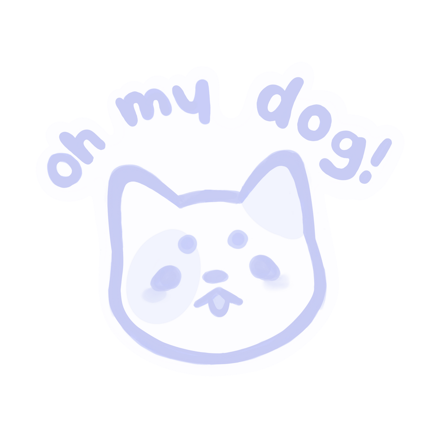 oh my dog! Sticker