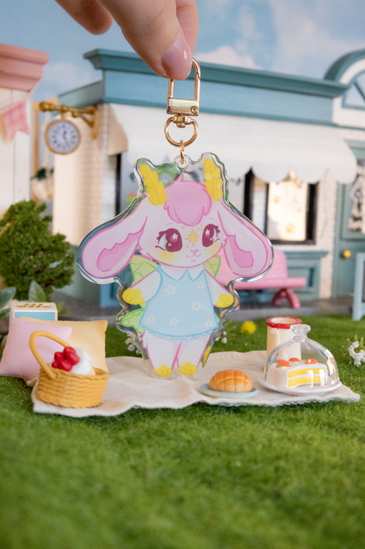 Sweetpea Bunny Acrylic Keychain