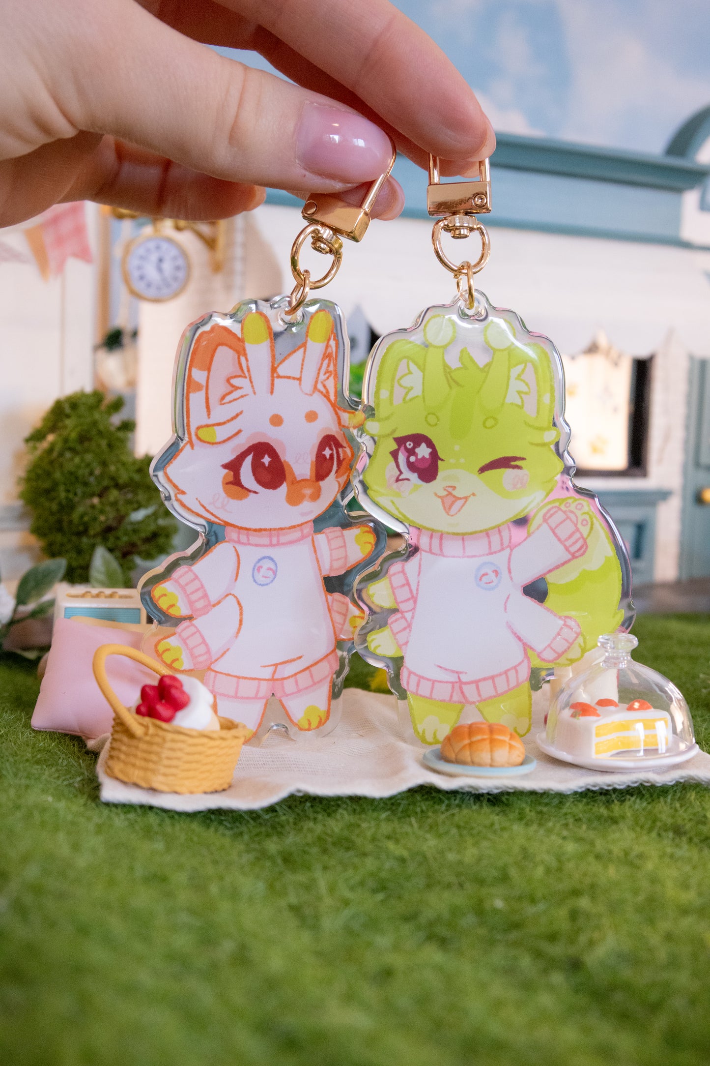 Venus Alien Cat Acrylic Keychain