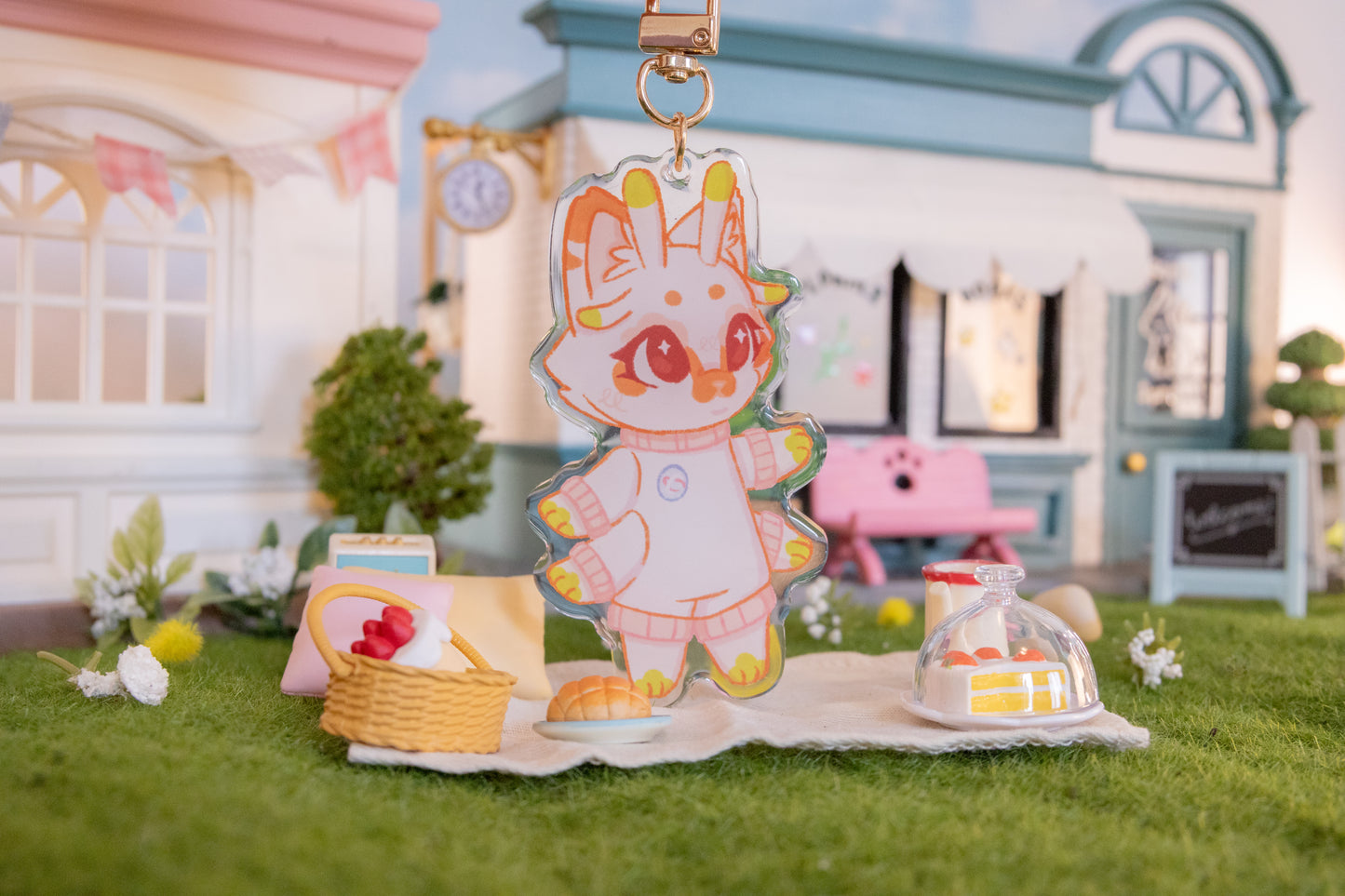 Venus Alien Cat Acrylic Keychain