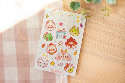 Silly Guys Sticker Sheet