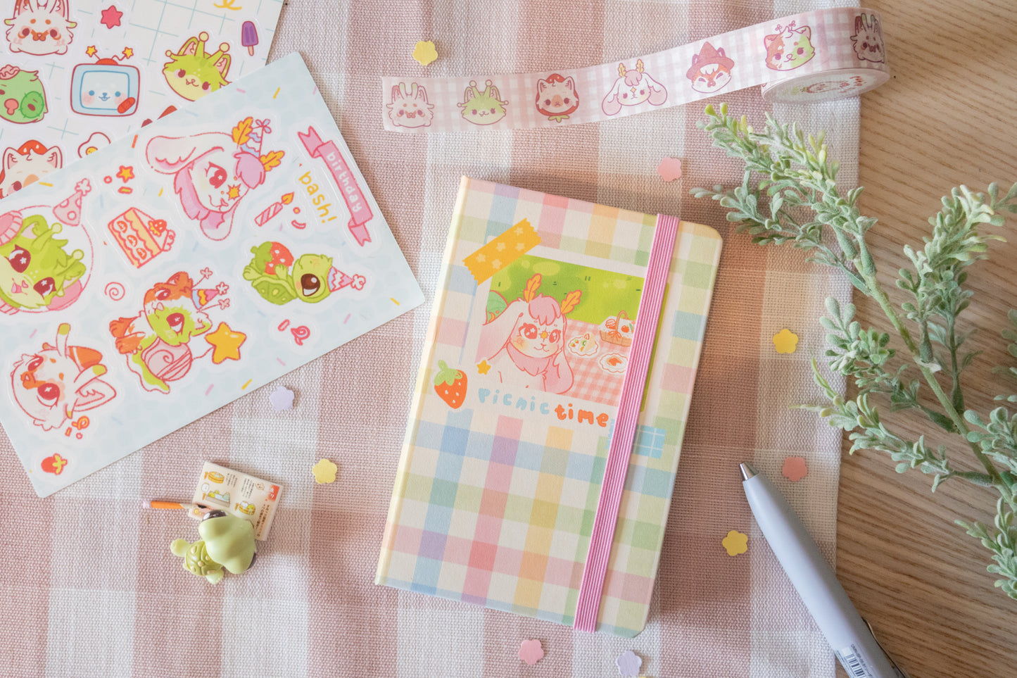 Sweetpea Picnic A6 Sketchbook