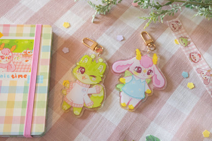 Sweetpea Bunny Acrylic Keychain